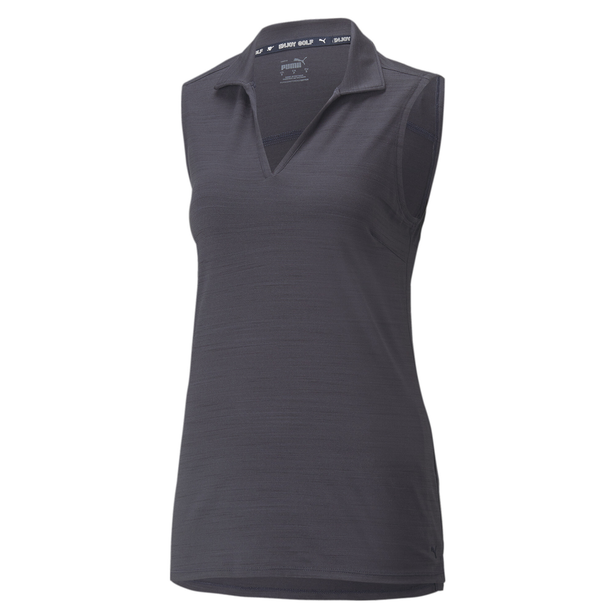 Women's Puma CLOUDSPUN Coast Sleeveless's Golf Polo T-Shirt, Blue T-Shirt, Size M T-Shirt, Clothing