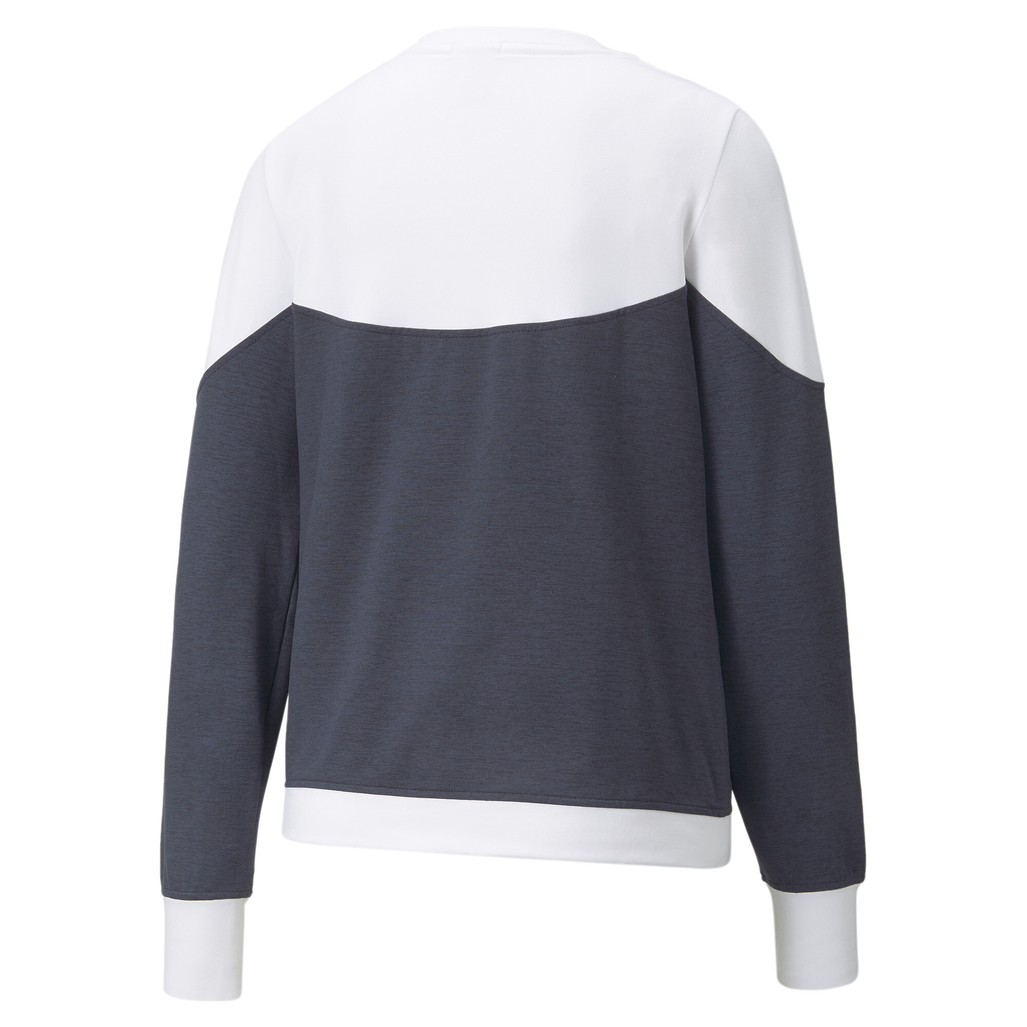 Women's Puma CLOUDSPUN Bloom Crew Neck's Golf Sweatshirt, White, Size M, Clothing