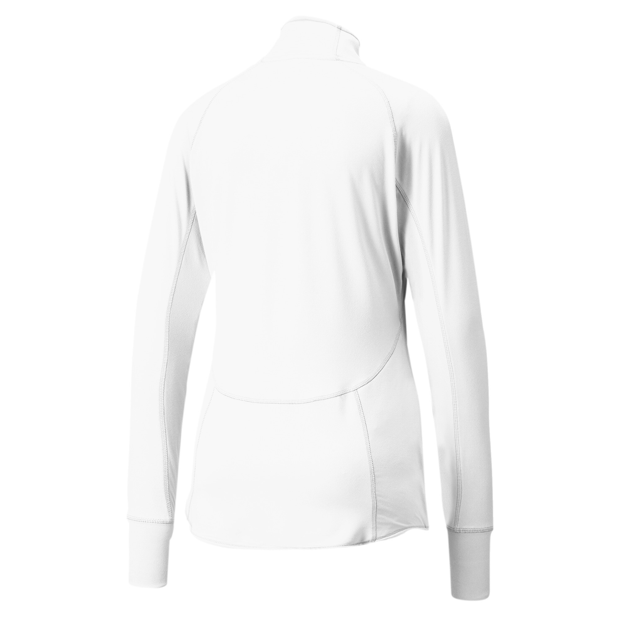 Women's Puma Gamer Quarter-Zip Golf Pullover Top, White, Size S, Clothing