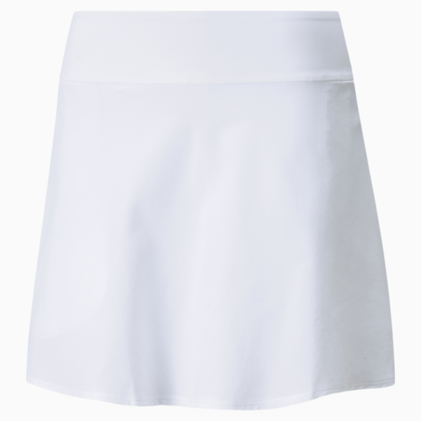 PWRSHAPE Solid Women's Golf Skirt, Bright White, large-ZAF