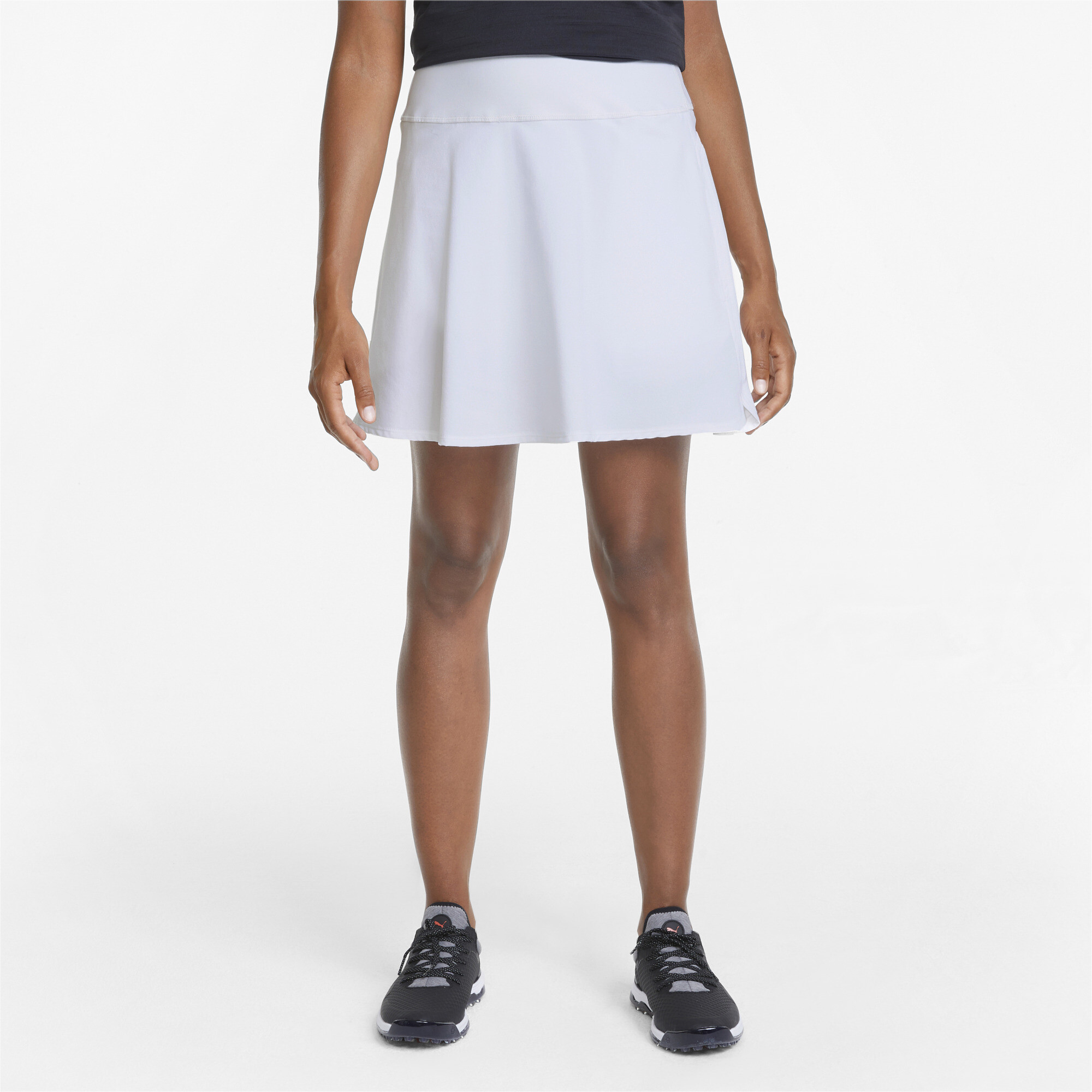 Women's Puma PWRSHAPE Solid's Golf Skirt, White, Size XXS, Clothing