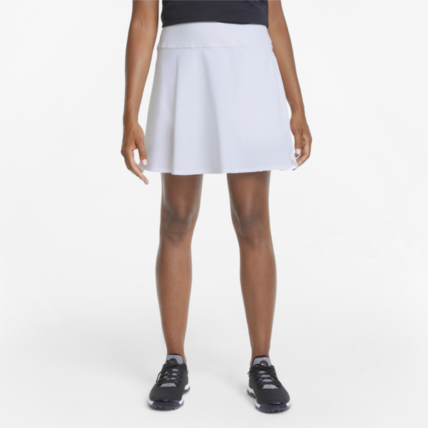 PWRSHAPE Solid Women's Golf Skirt, Bright White, large-ZAF