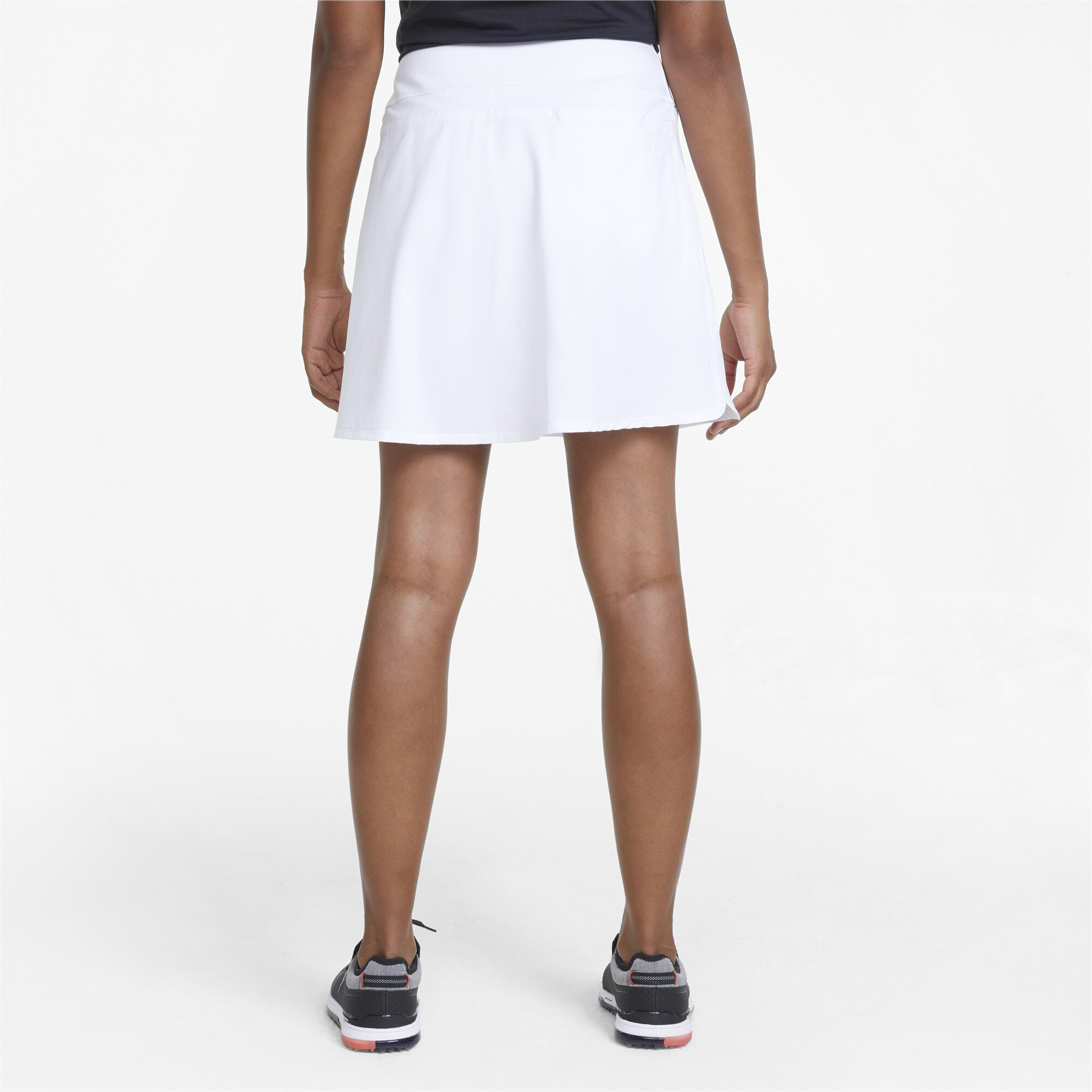 Women's Puma PWRSHAPE Solid's Golf Skirt, White, Size XL, Clothing