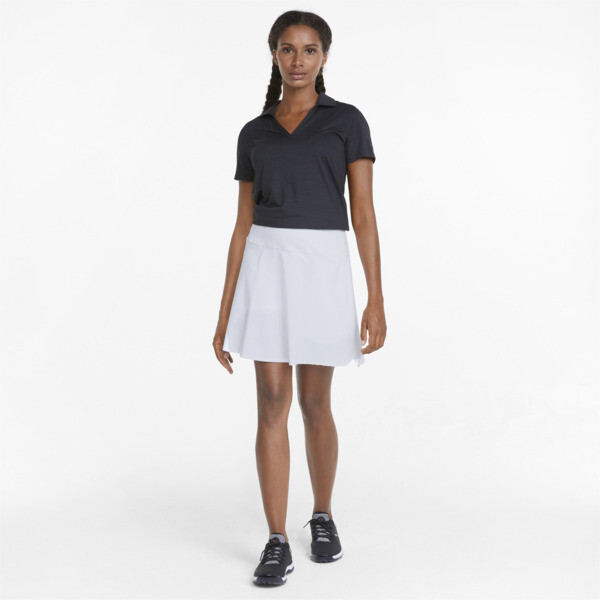 PWRSHAPE Solid Women's Golf Skirt, Bright White, large-ZAF