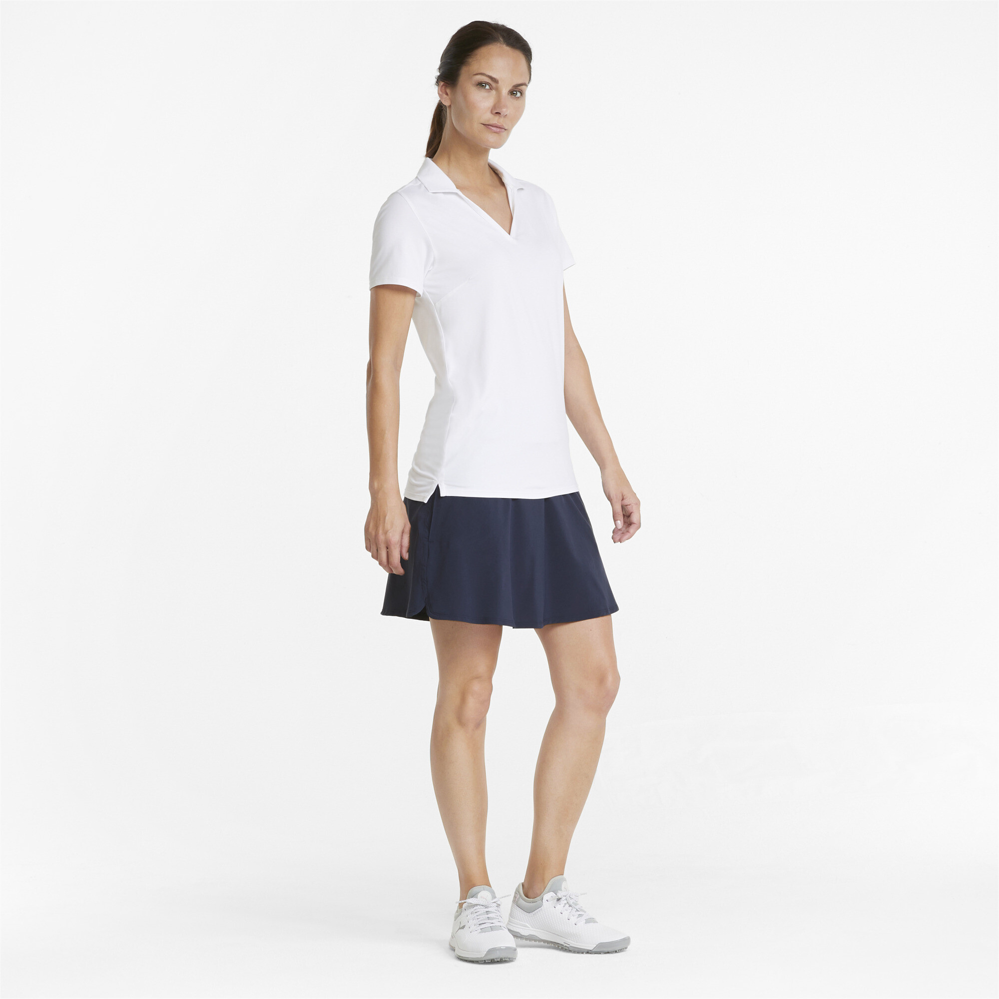 Women's Puma PWRSHAPE Solid's Golf Skirt, Blue, Size XXL, Clothing