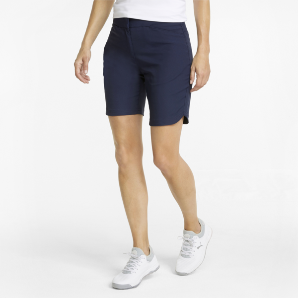 Bermuda Women's Golf Shorts, Navy Blazer, large-ZAF