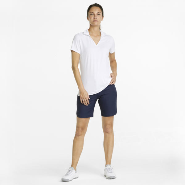 Bermuda Women's Golf Shorts, Navy Blazer, large-ZAF