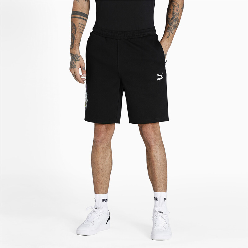

Men's PUMA Panel Sweat Shorts, Black