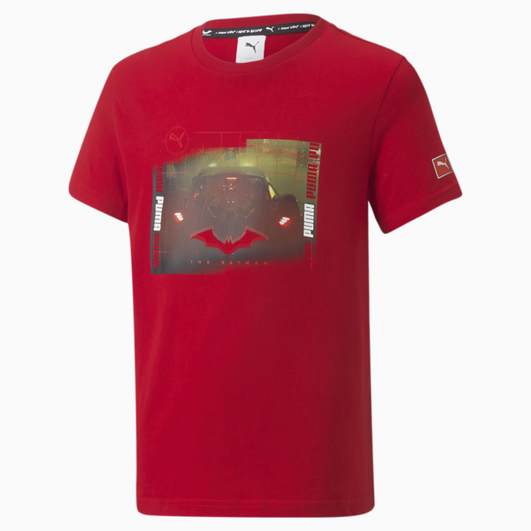 Remera PUMA x BATMAN juvenil con estampado gráfico, Barbados Cherry, large-ARG