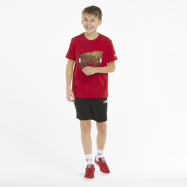 Remera PUMA x BATMAN juvenil con estampado gráfico, Barbados Cherry, large-ARG