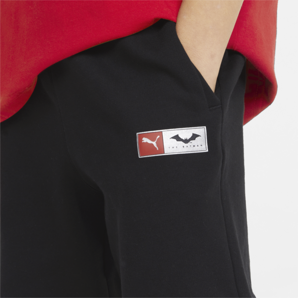 PUMA x BATMAN Youth Shorts, Puma Black, large-ZAF