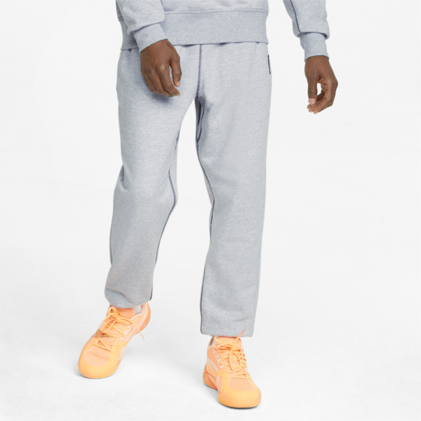 Pivot EMB Men's Basketball Sweatpants, Light Gray Heather, large-ZAF