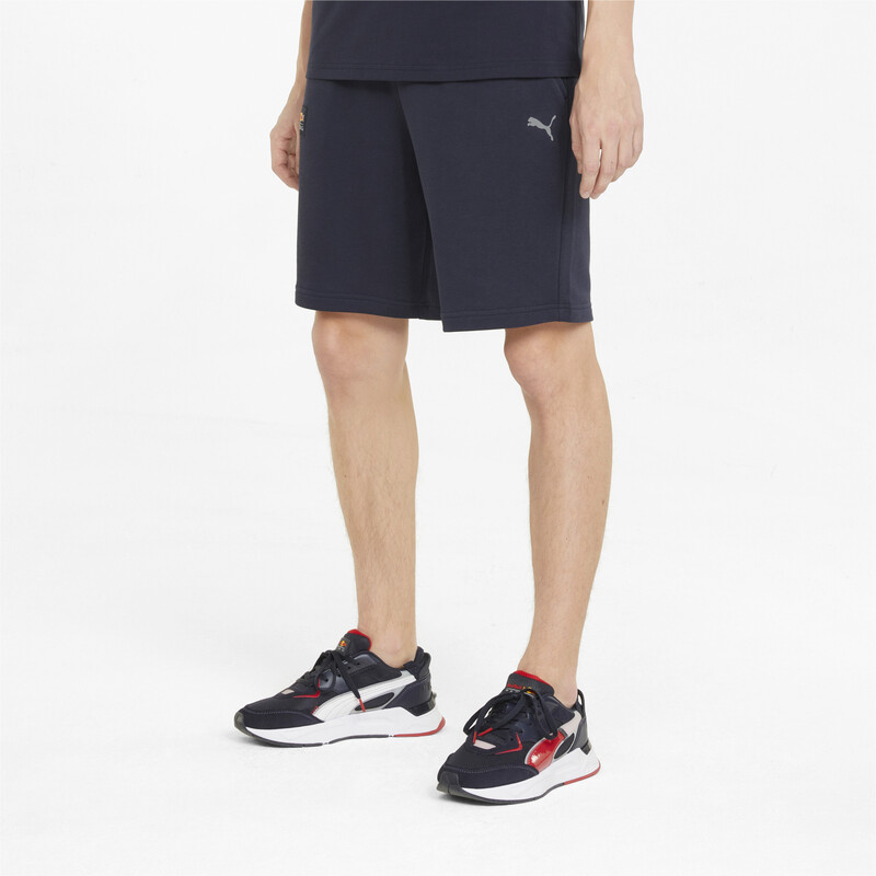 Men's PUMA Red Bull Racing Essentials Regular Fit Shorts, Black/blue