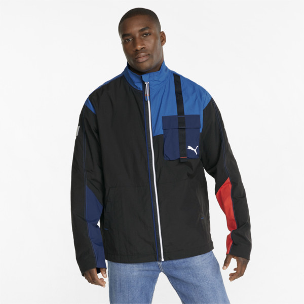 BMW M Motorsport Statement Woven Men's Jacket, Puma Black-M Color, large-ZAF