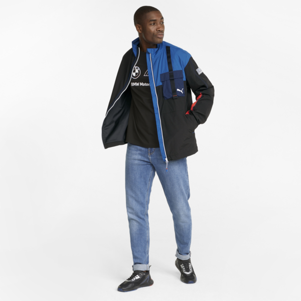 BMW M Motorsport Statement Woven Men's Jacket, Puma Black-M Color, large-ZAF