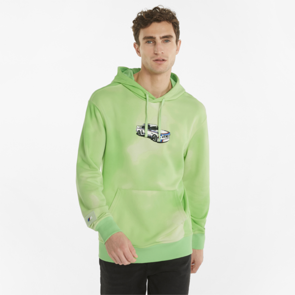 BMW M Motorsport Statement Men's Hoodie, Paradise Green, large-ZAF