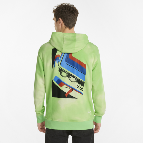 BMW M Motorsport Statement Men's Hoodie, Paradise Green, large-ZAF