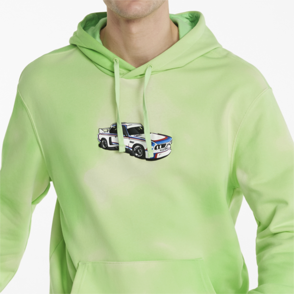 BMW M Motorsport Statement Men's Hoodie, Paradise Green, large-ZAF