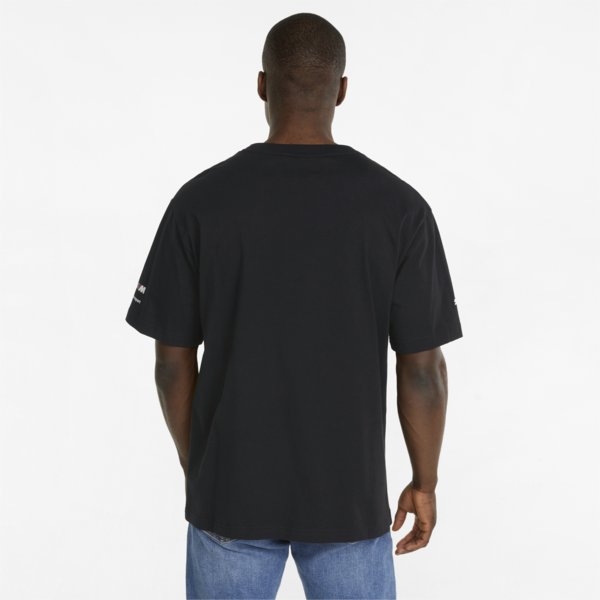 BMW M Motorsport Statement Graphic Men's Tee, Cotton Black, large-ZAF