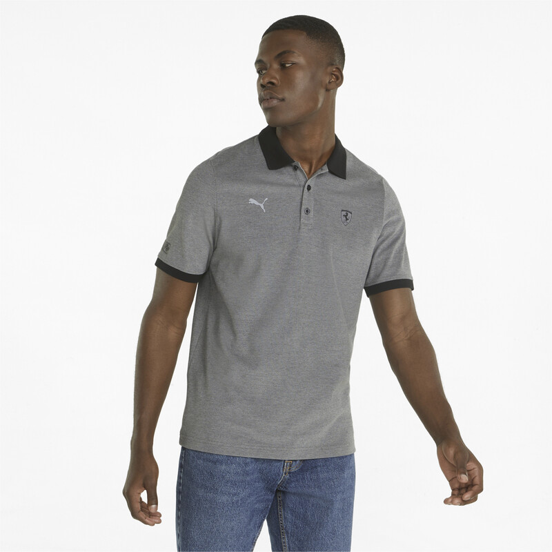 Men's PUMA Scuderia Ferrari Style Two-Tone Polo Shirt