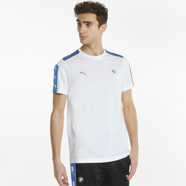 BMW M Motorsport T7 Men's Tee, Puma White, large-ZAF