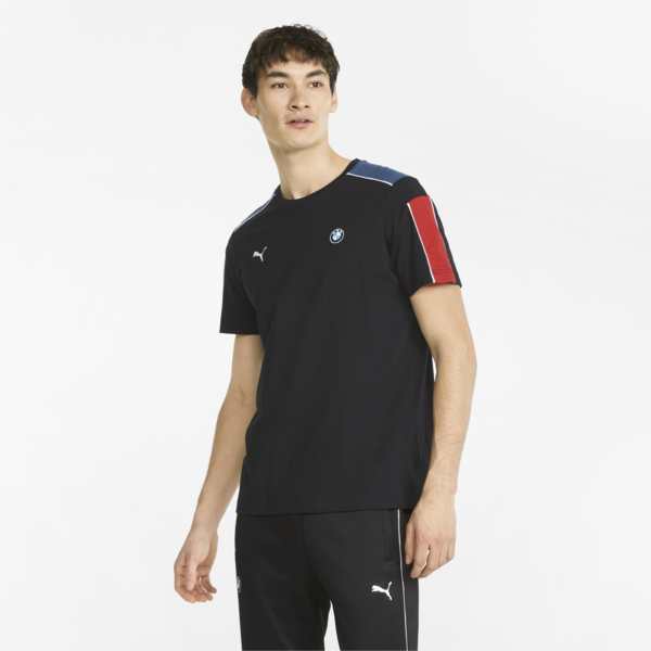 BMW M Motorsport T7 Men's Tee, Cotton Black-M color, large-ZAF