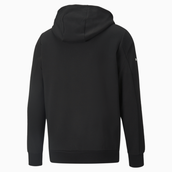 BMW M Motorsport Hooded Men's Sweat Jacket, Cotton Black, large-ZAF