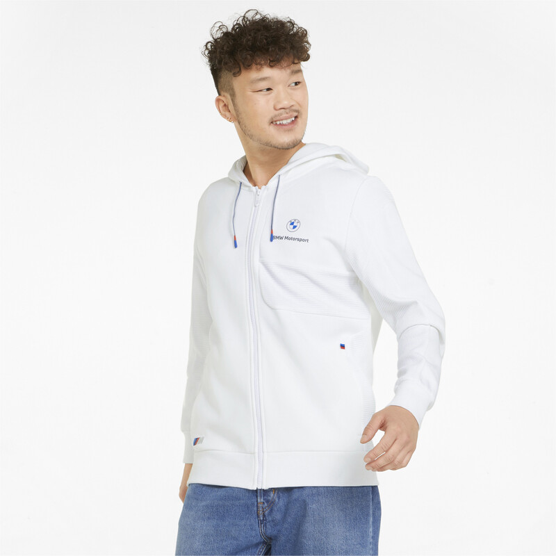 

Men's PUMA BMW M Motorsport Hooded Regular Fit Sweat Jacket, White