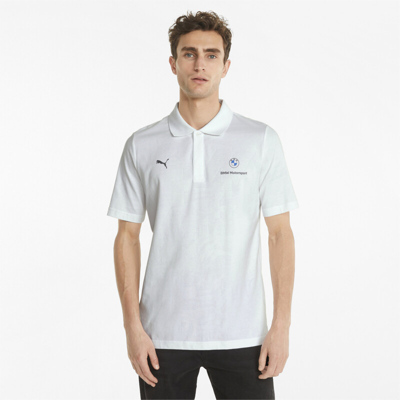 

Men's PUMA BMW M Motorsport Jacquard Polo Shirt, White