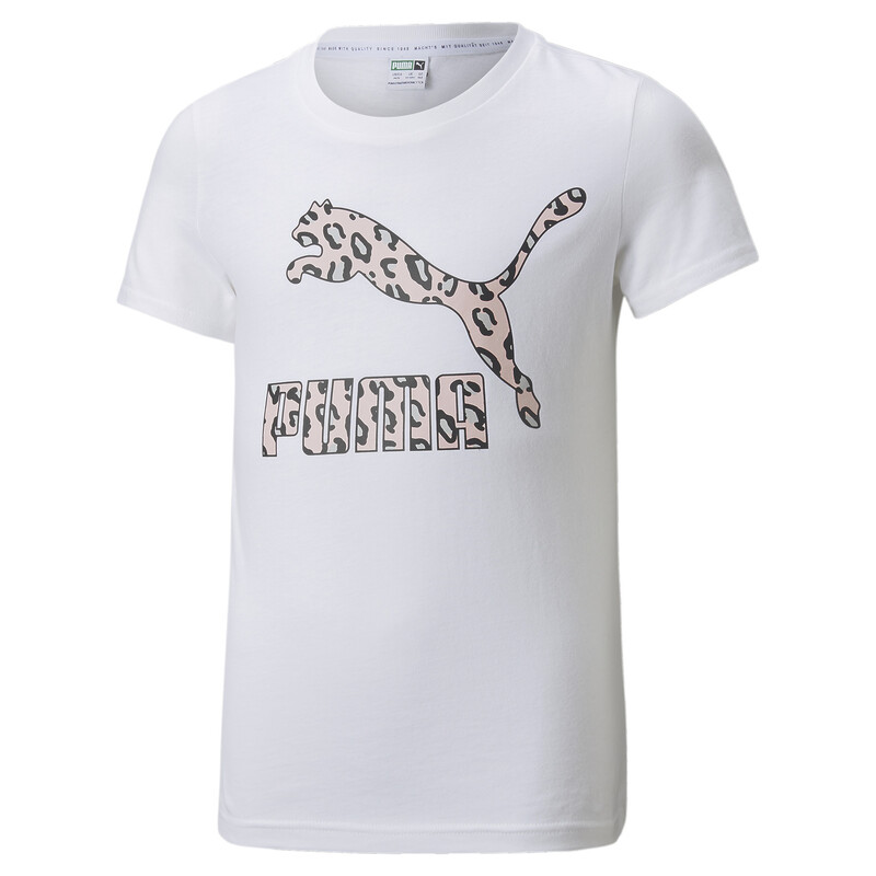 

PUMA Summer Roar Logo Girl's Regular Fit T-Shirt, White