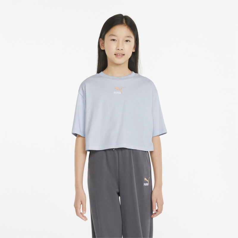 

PUMA GRL Cropped Girl's T-Shirt, Arctic ice