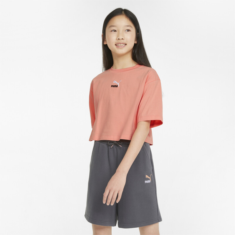 

PUMA GRL Cropped Girl's T-Shirt, Pink