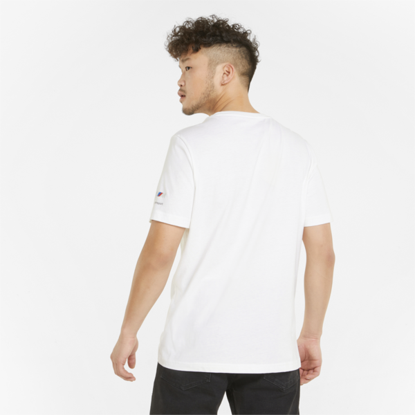 BMW M Motorsport Logo Men's Tee, Puma White, large-ZAF