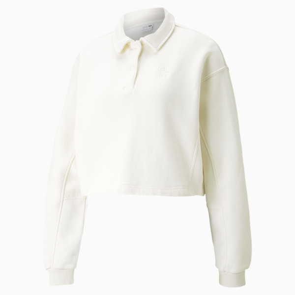 Infuse Fashion Polo Women's Sweatshirt, Pristine, large-ZAF