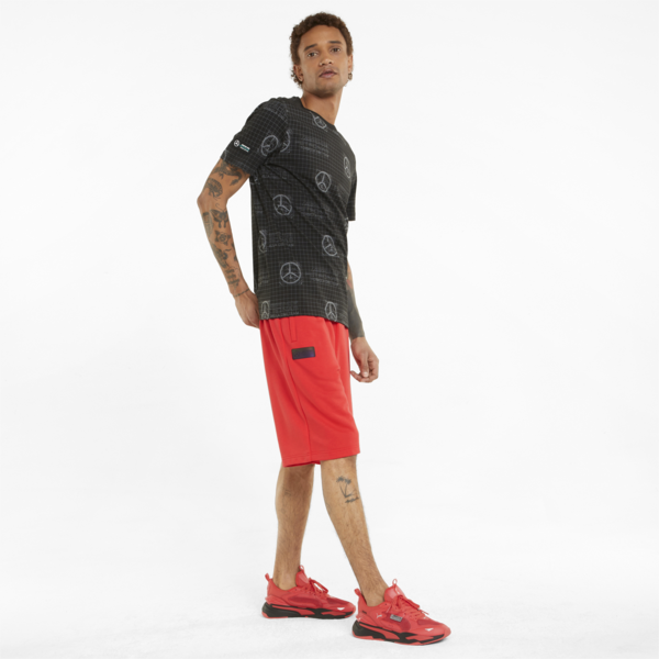 Mercedes F1 Statement Men's Shorts, Hibiscus, large-ZAF