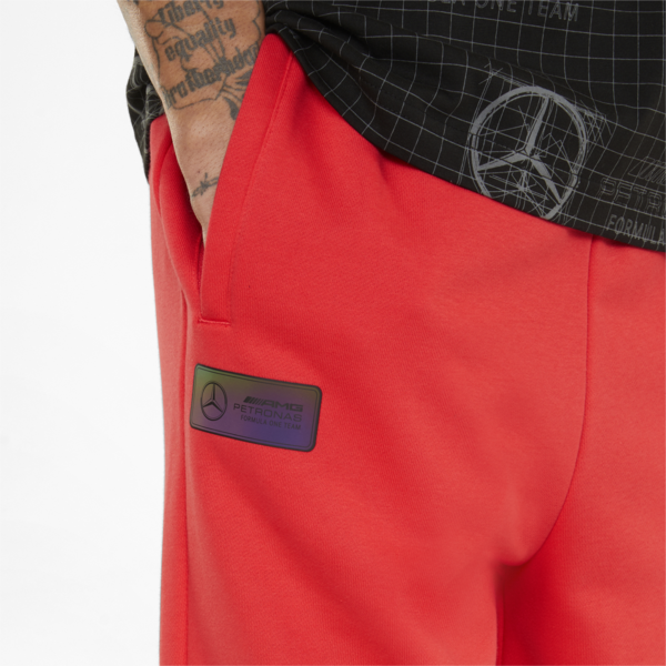 Mercedes F1 Statement Men's Shorts, Hibiscus, large-ZAF