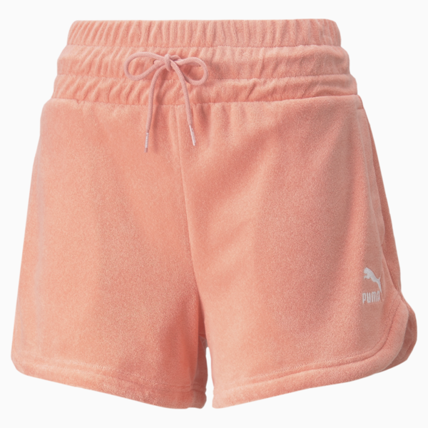 Classics Towelling Shorts Women, Peach Pink, large-ZAF