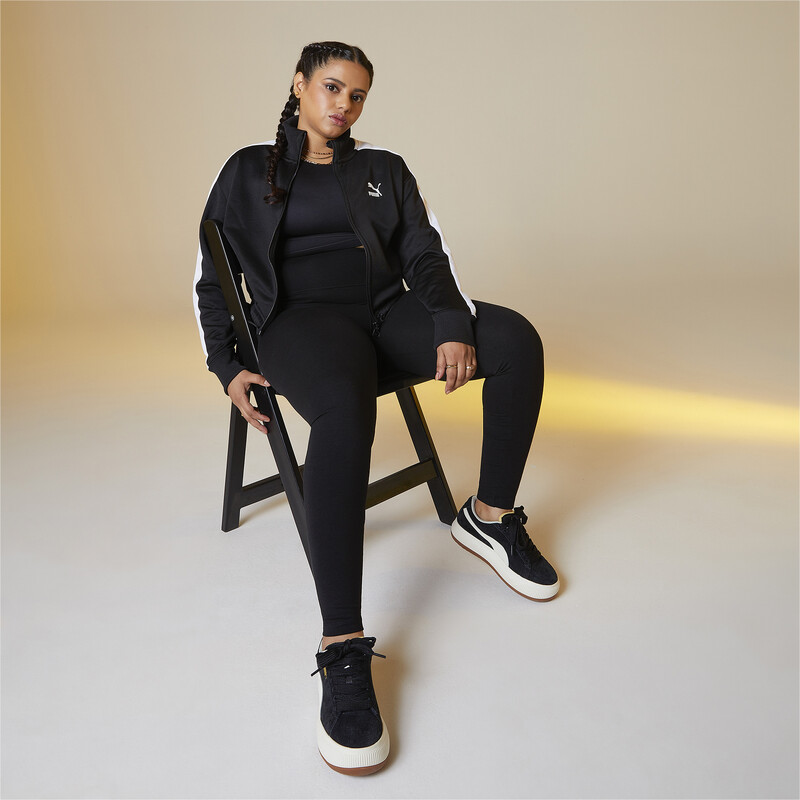 Women's PUMA T7 Crop Track Relaxed Fit Jacket, Black