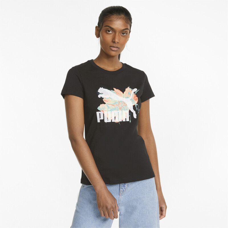 

Women's PUMA HF Graphic T-shirt, Black