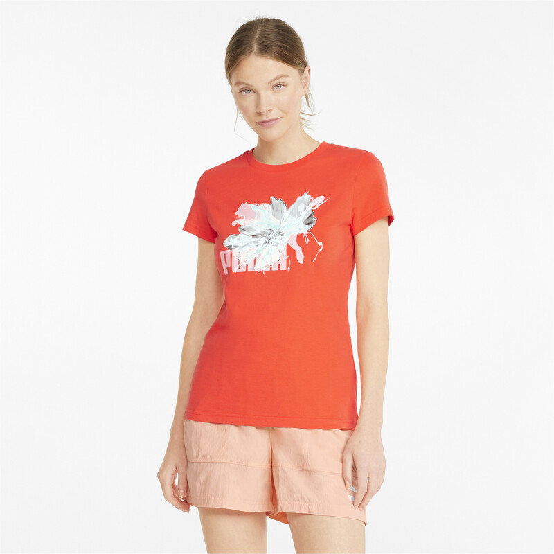 

Women's PUMA HF Graphic T-shirt, Firelight