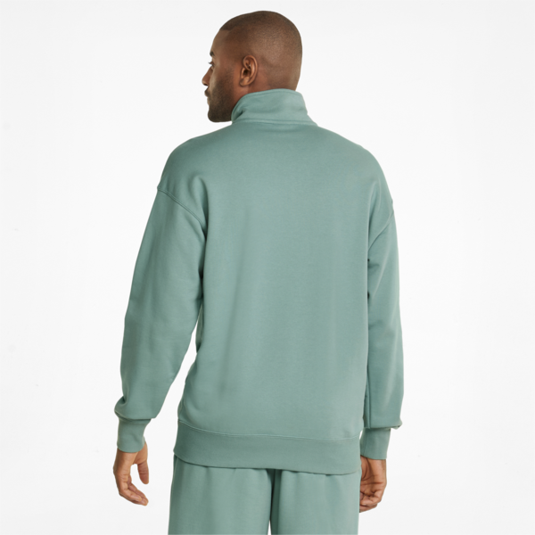 Classics Half-Zip Crew Neck Men's Training Sweater, Mineral Blue, large-ZAF