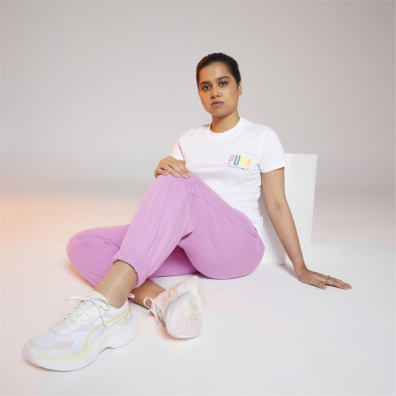 

Women's PUMA SWxP Relaxed Fit Sweat Pants, Opera mauve