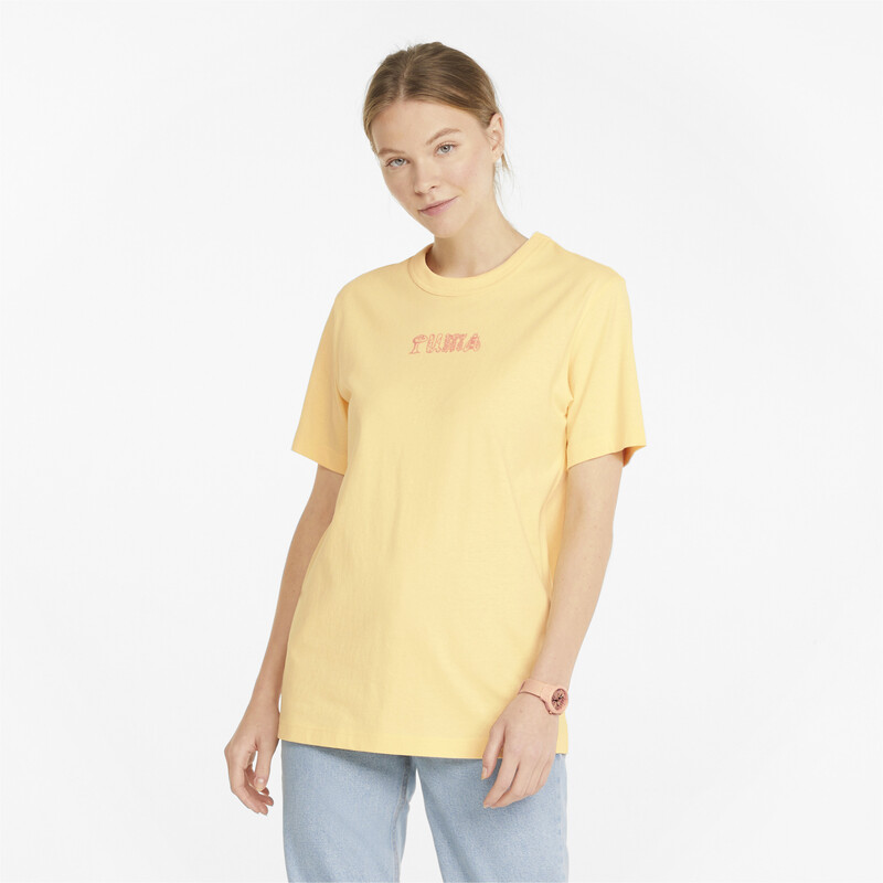 

Women's PUMA Downtown Relaxed Graphic Relaxed Fit T-Shirt, Anise flower