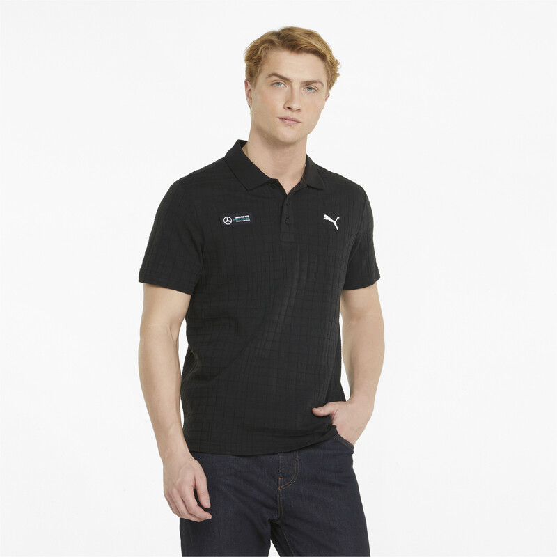 

Men's PUMA Mercedes AMG Petronas F1 Jacquard Regular Fit Polo Shirt, Black