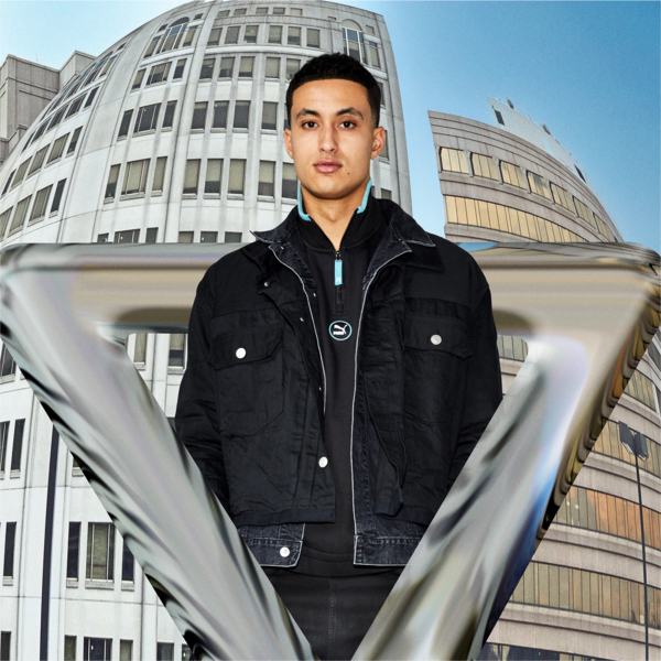 SWxP Half-Zip Men's Jacket, Puma Black, large-ZAF
