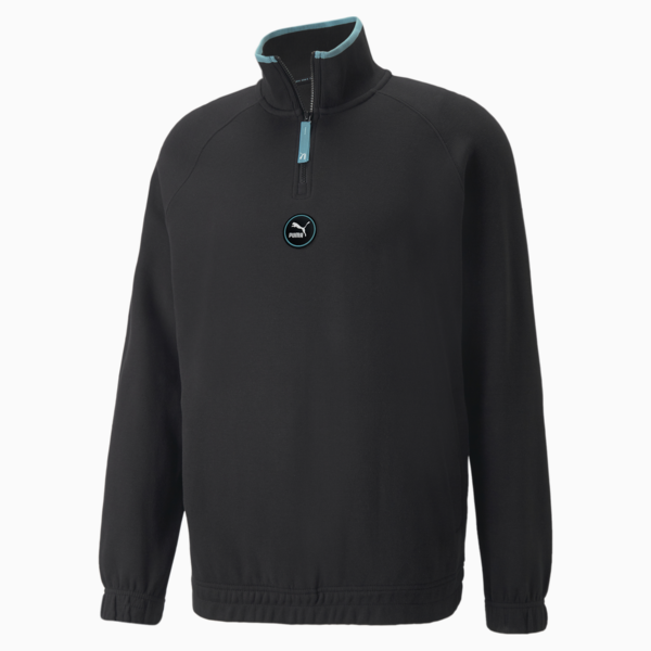 SWxP Half-Zip Men's Jacket, Puma Black, large-ZAF