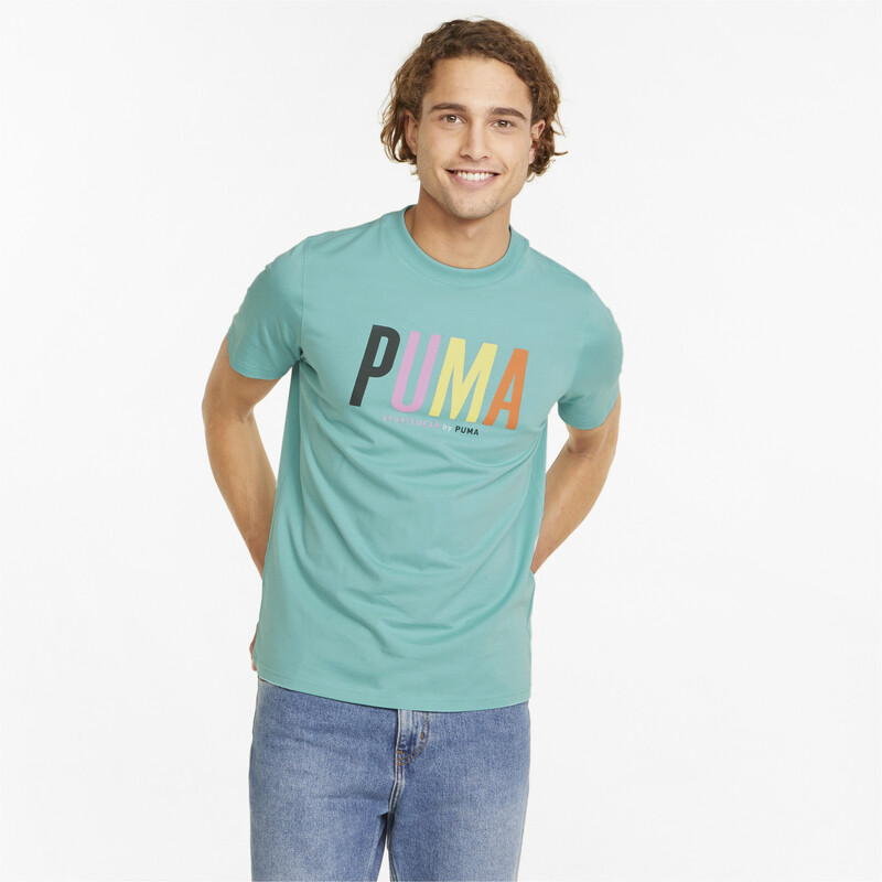 

Men's PUMA SWxP Graphic Regular Fit T-shirt, Porcelain