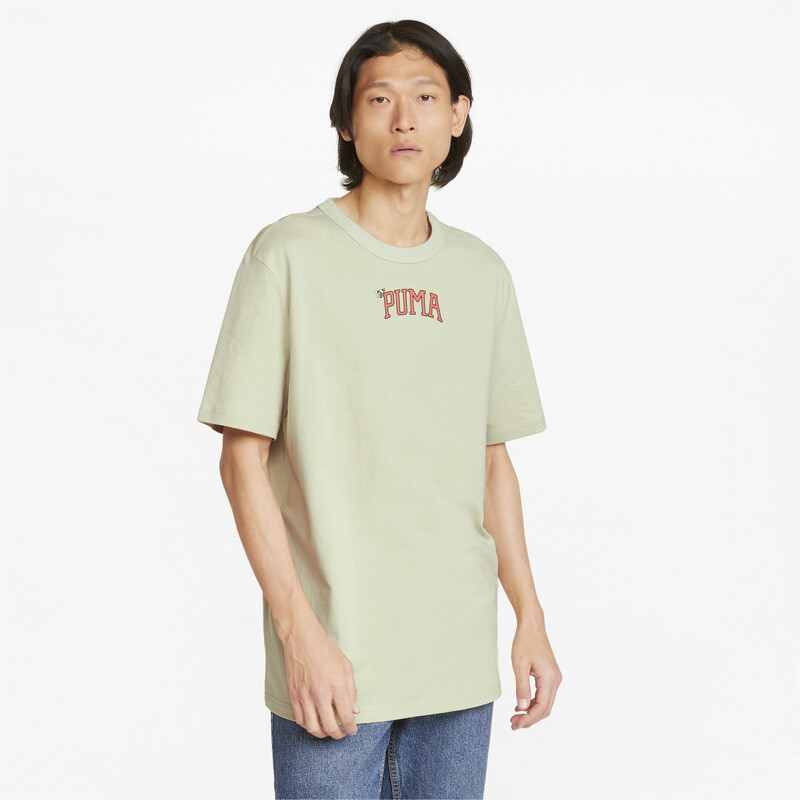 

Men's PUMA Downtown Graphic Crew Neck Relaxed Fit T-Shirt, Spring moss