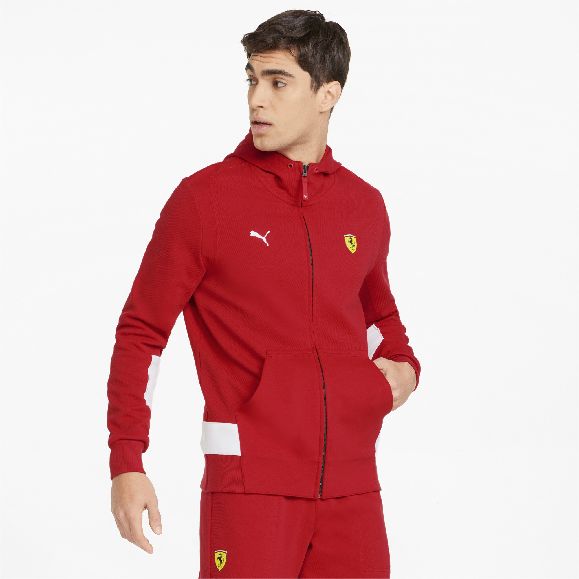 PUMA Men's Scuderia Ferrari Race Hooded Sweat Jacket | eBay
