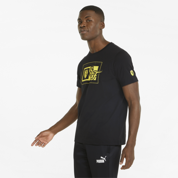 Scuderia Ferrari Race Graphic Tee Men, Puma Black, large-ZAF